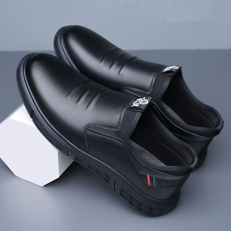 Black White Flats Walking Slide On Shoes
