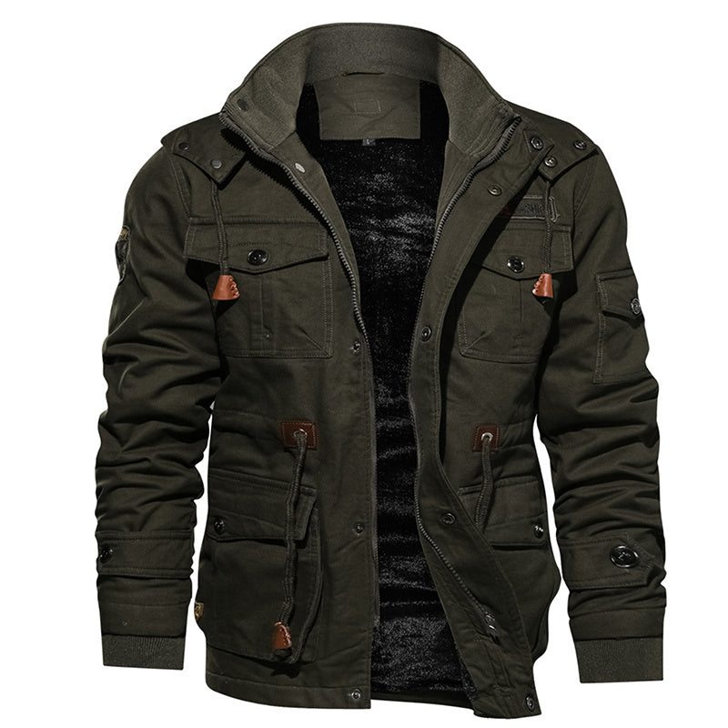 Men's Thermal Outerwear Military Style Jacket