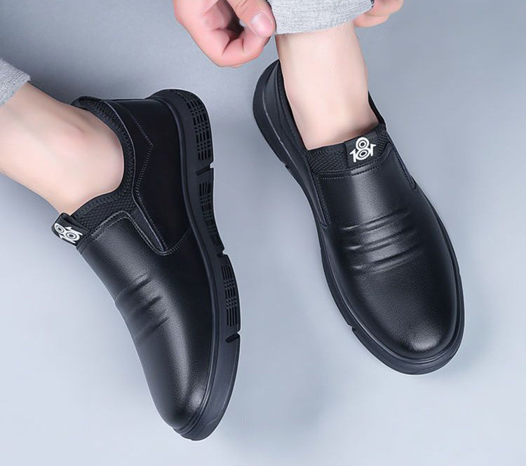 Black White Flats Walking Slide On Shoes