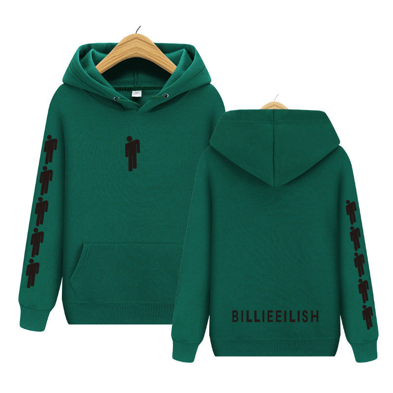Men's and Women's Printed Plush Hoodie