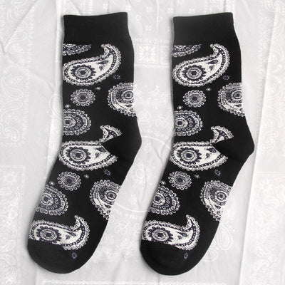 Men's Hip Hop Print Socks