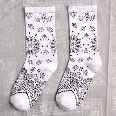 Men's Hip Hop Print Socks