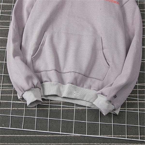 Men's Plush Smiley Sweater Hoodie