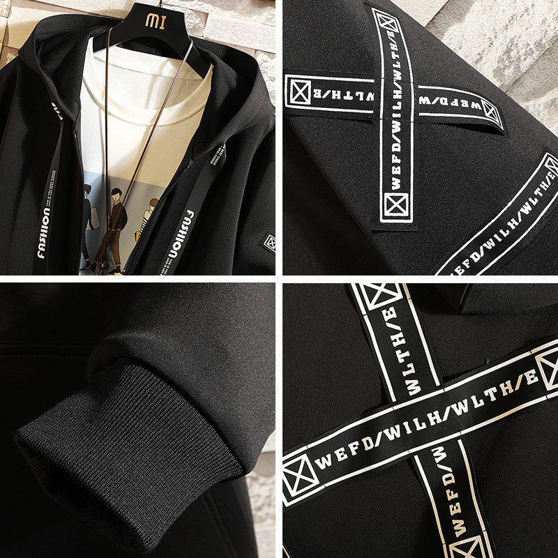 Men's Windbreaker Trench Coat