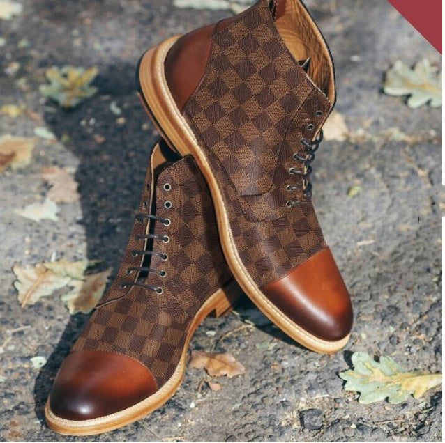 Men's Martin Designer Lace Up Boots
