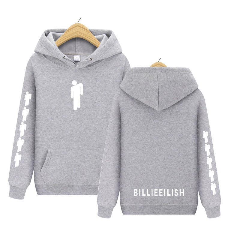 Men's and Women's Printed Plush Hoodie