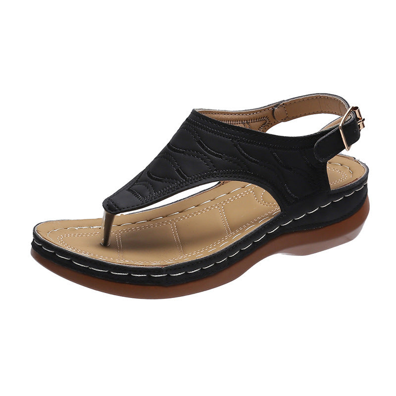 Women's Wedge Heel Thong Sandals