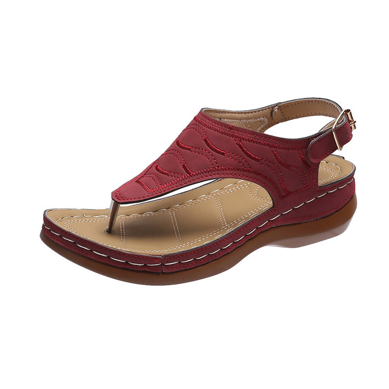 Women's Wedge Heel Thong Sandals