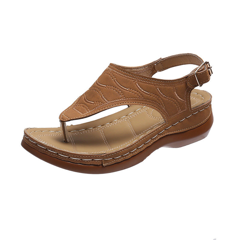 Women's Wedge Heel Thong Sandals