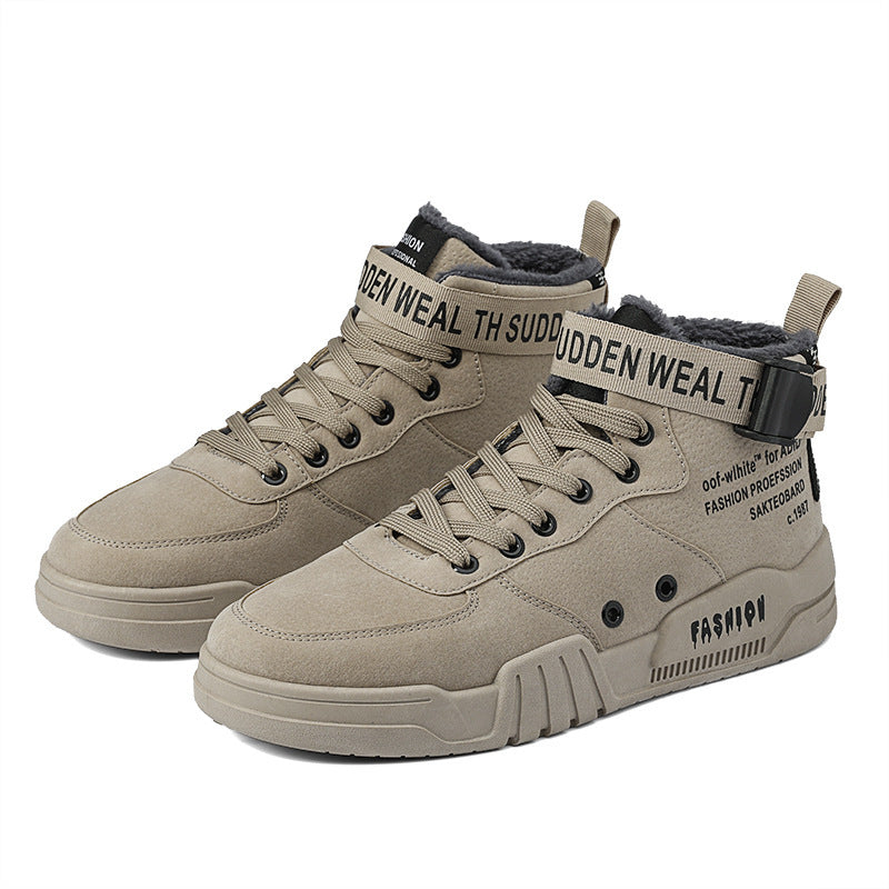 Men's Fleece Hightop Fashion Sneakers
