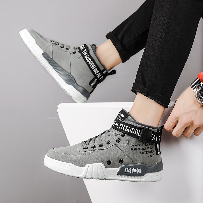 Men's Fleece Hightop Fashion Sneakers