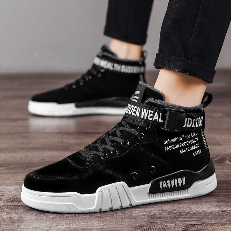 Men's Fleece Hightop Fashion Sneakers