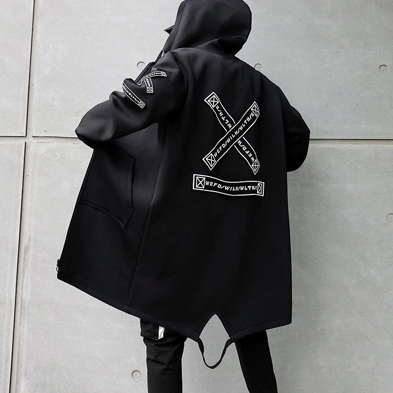 Men's Windbreaker Trench Coat
