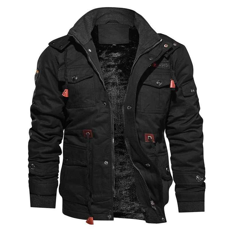 Men's Thermal Outerwear Military Style Jacket