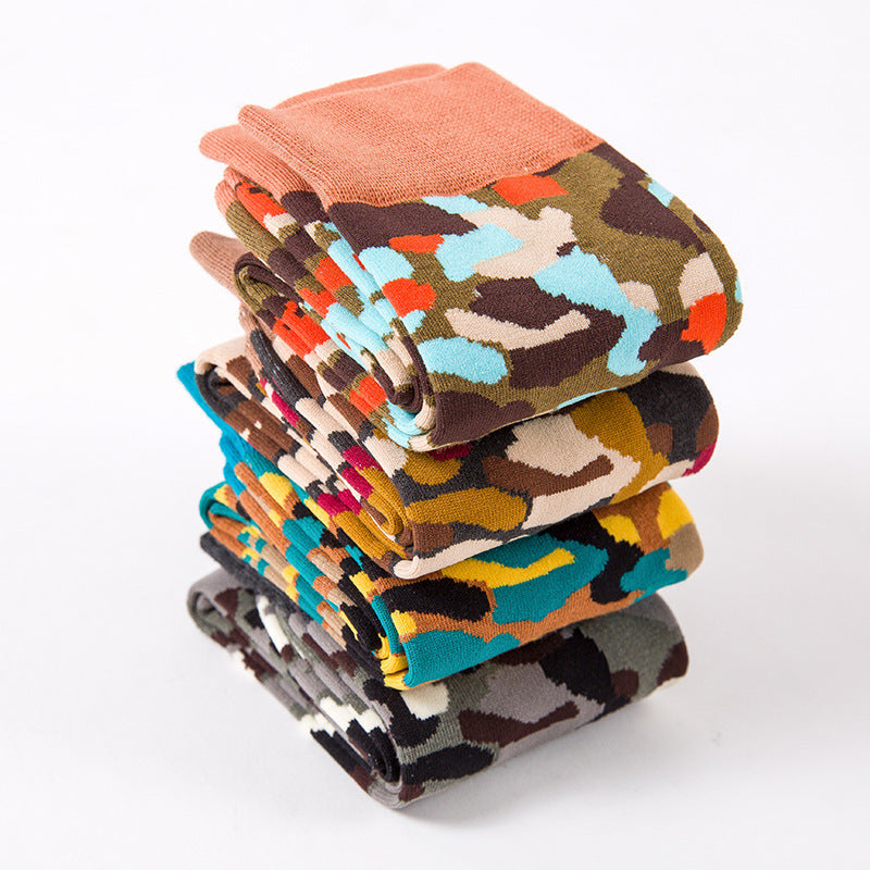 Men's High-rise Camouflage Socks