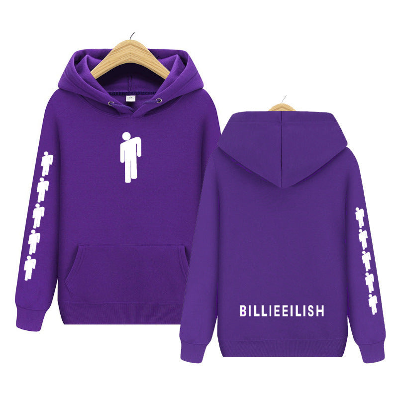 Men's and Women's Printed Plush Hoodie