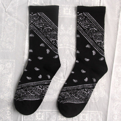 Men's Hip Hop Print Socks