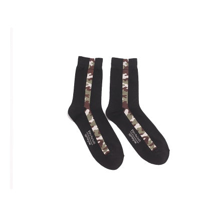 Men's Camo Stripe High-Rise Socks