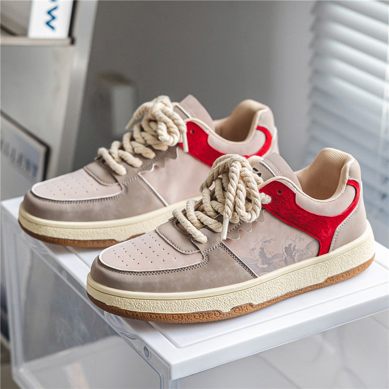 Lace-up Casual Comfortable Breathable Walking Flats Sneakers