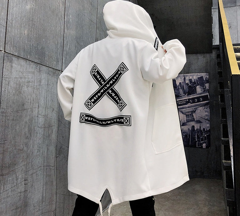 Men's Windbreaker Trench Coat