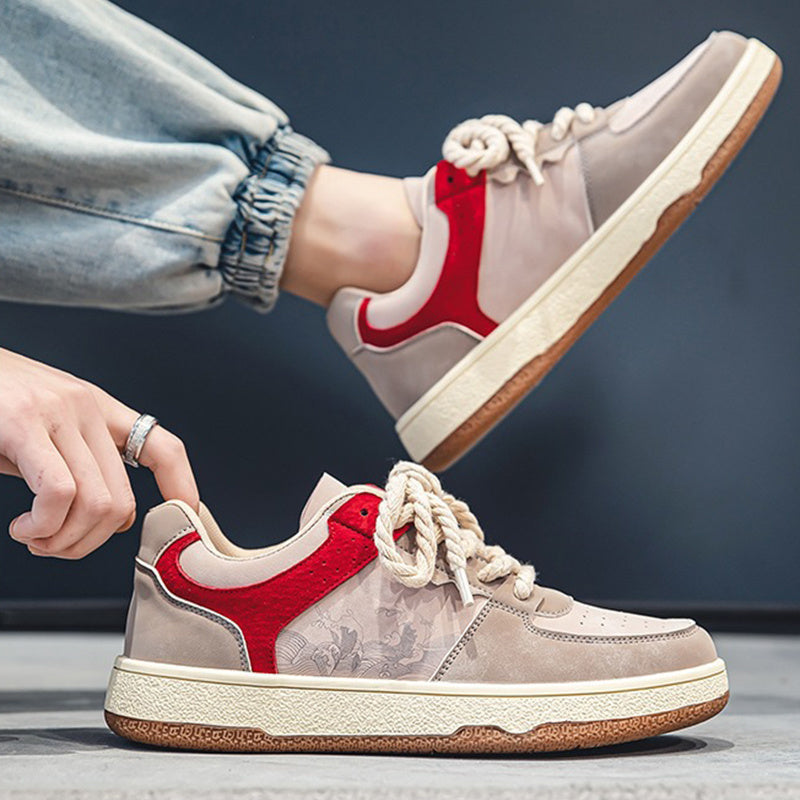 Lace-up Casual Comfortable Breathable Walking Flats Sneakers