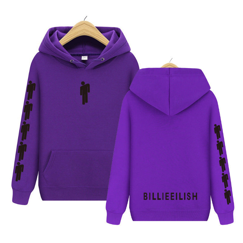 Men's and Women's Printed Plush Hoodie