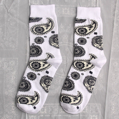 Men's Hip Hop Print Socks