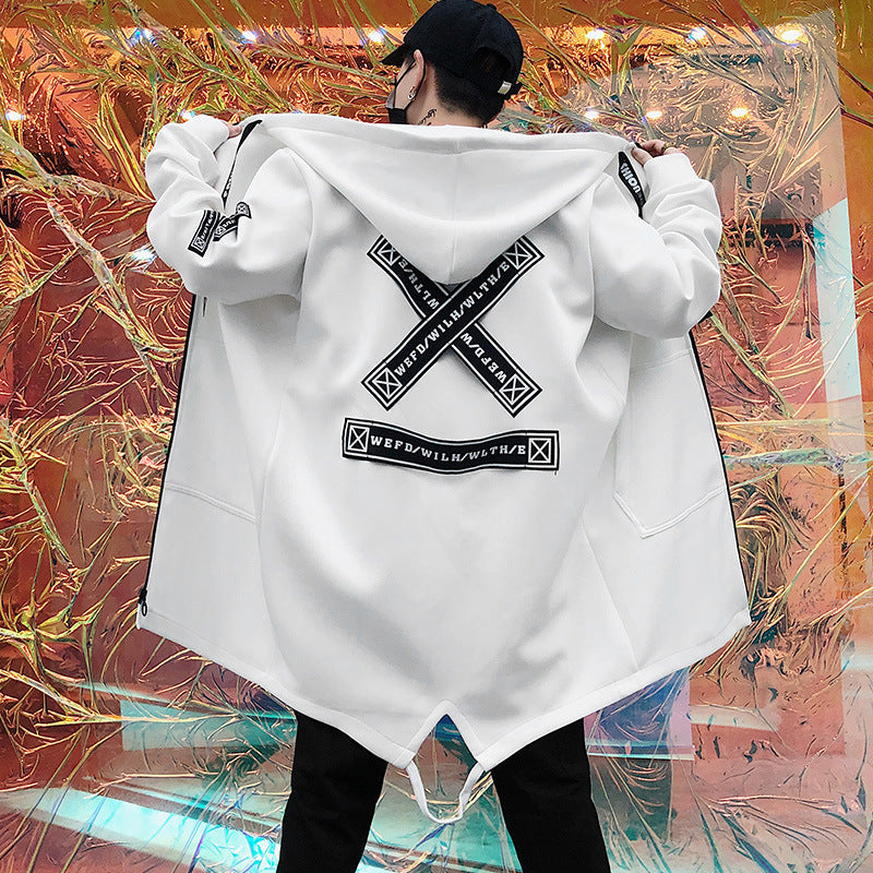 Men's Windbreaker Trench Coat