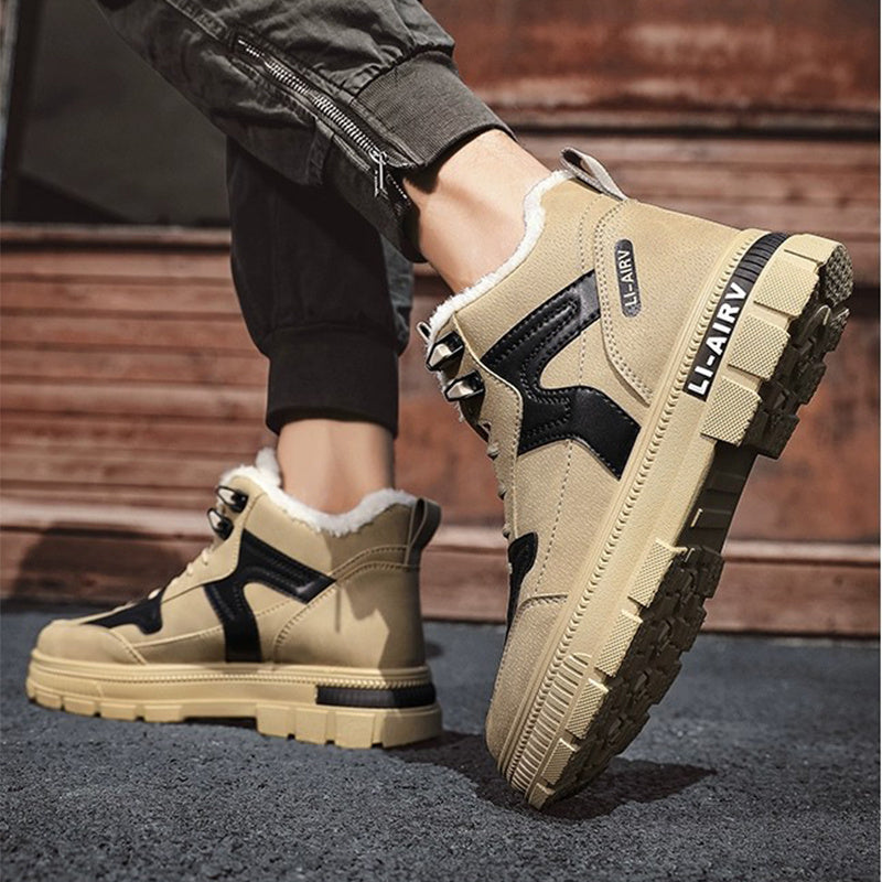 Men's Sherpa Lined Winter Ankle Boots