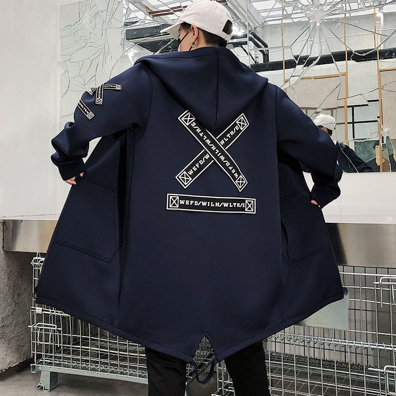 Men's Windbreaker Trench Coat