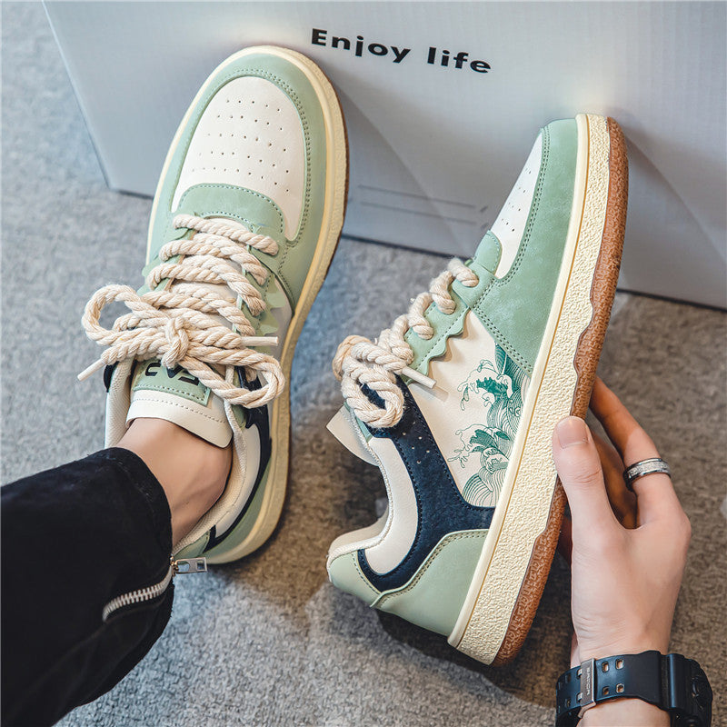 Lace-up Casual Comfortable Breathable Walking Flats Sneakers