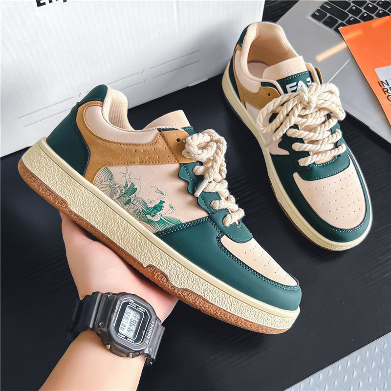 Lace-up Casual Comfortable Breathable Walking Flats Sneakers