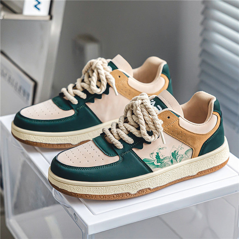 Lace-up Casual Comfortable Breathable Walking Flats Sneakers
