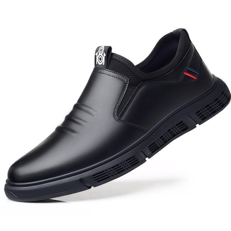 Black White Flats Walking Slide On Shoes