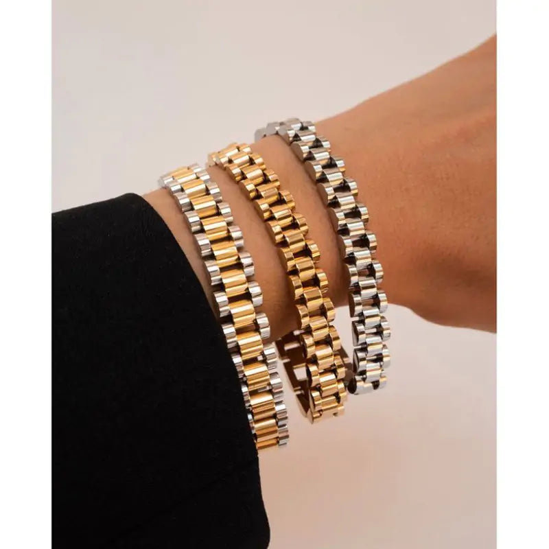 Gold Plated Link Bracelet