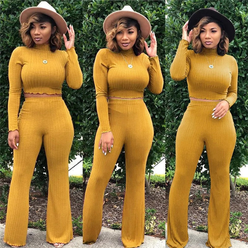 Women's Long Sleeve 2-Piece Lounge Wear Set