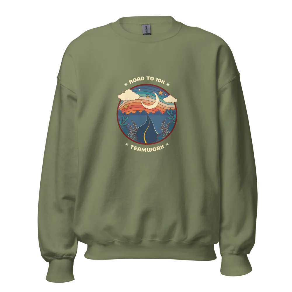 Women’s Road to 10k Teamwork Crew Neck Sweatshirt