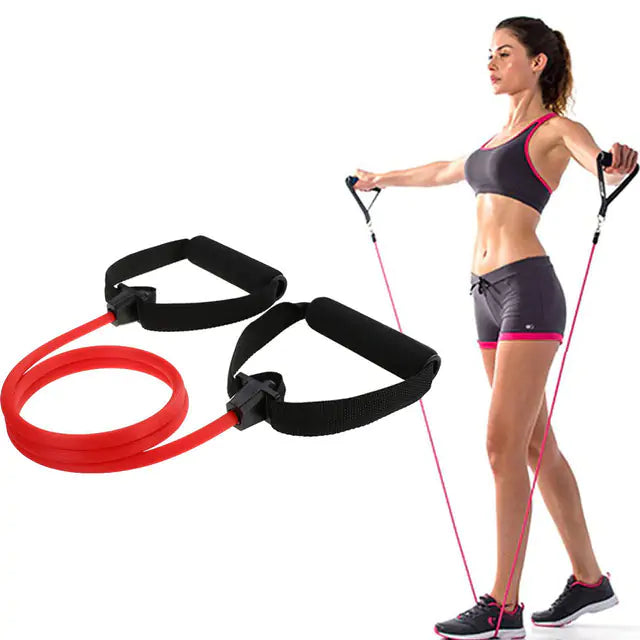 Fitness Resistance Band W/ Bar