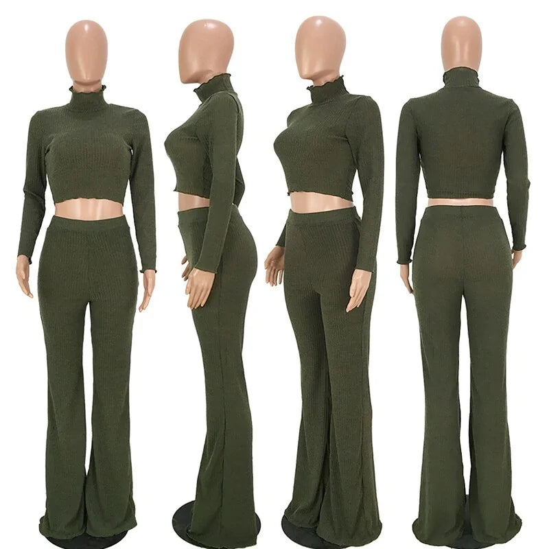 Women's Long Sleeve 2-Piece Lounge Wear Set