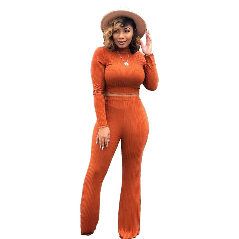 Women's Long Sleeve 2-Piece Lounge Wear Set