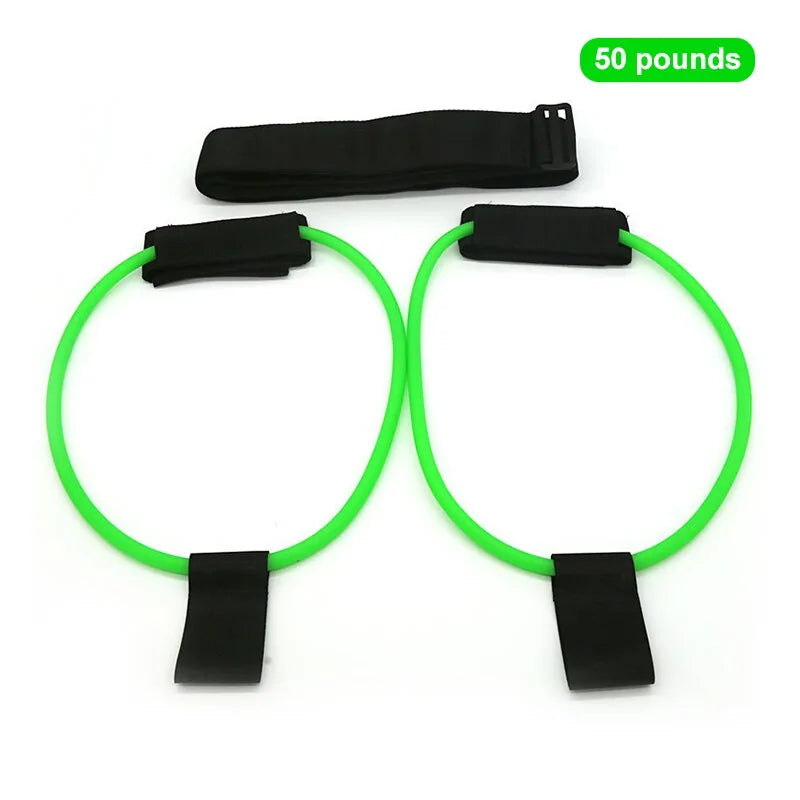 Adjustable Fitness Resistance Bands W/ Booty Belt