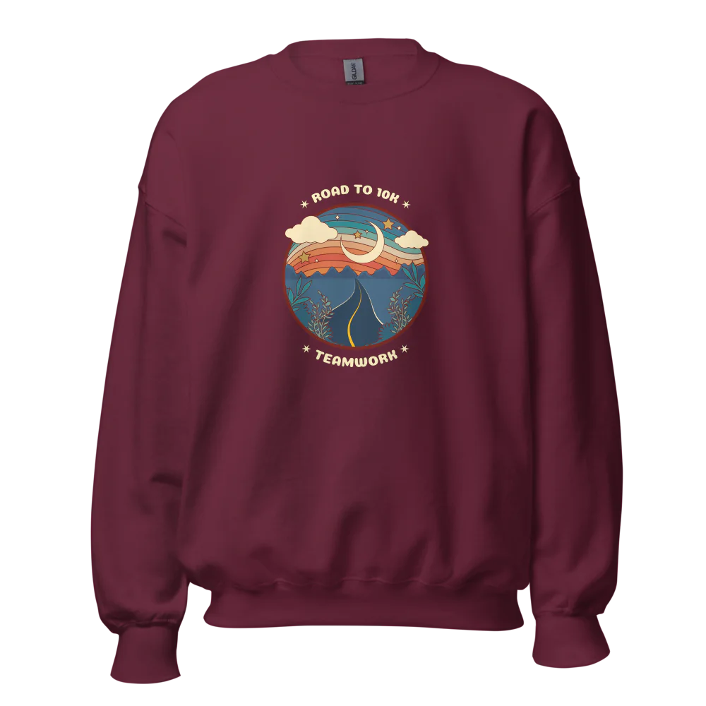 Women’s Road to 10k Teamwork Crew Neck Sweatshirt