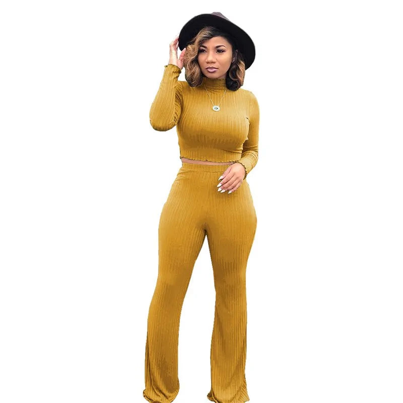 Women's Long Sleeve 2-Piece Lounge Wear Set