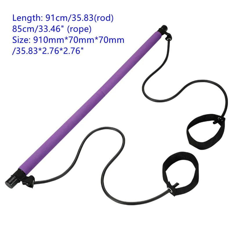 Fitness Resistance Band W/ Bar