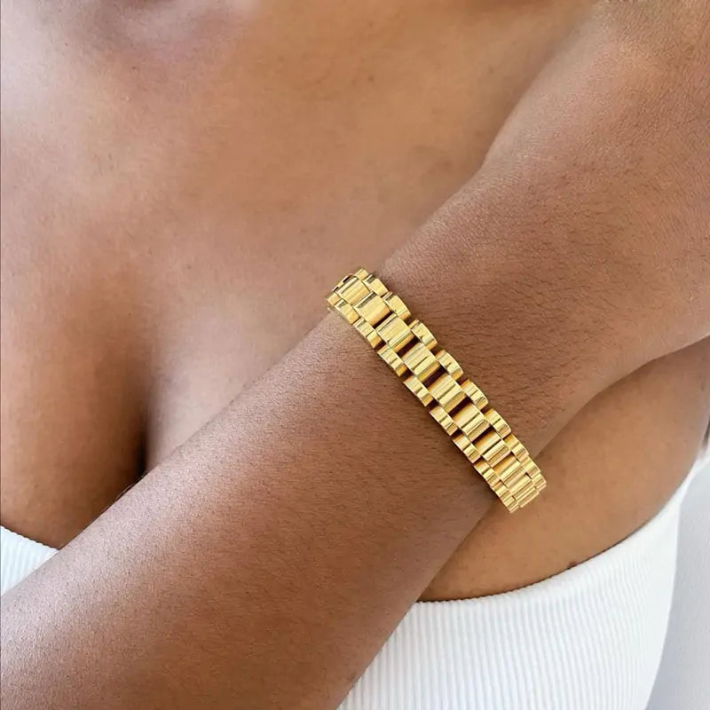 Gold Plated Link Bracelet