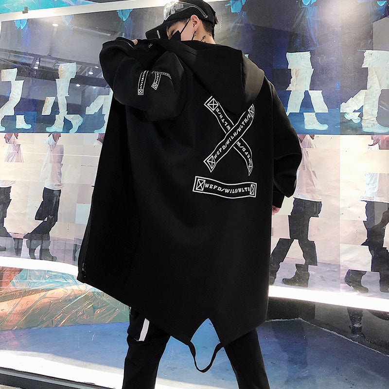 Men's Windbreaker Trench Coat