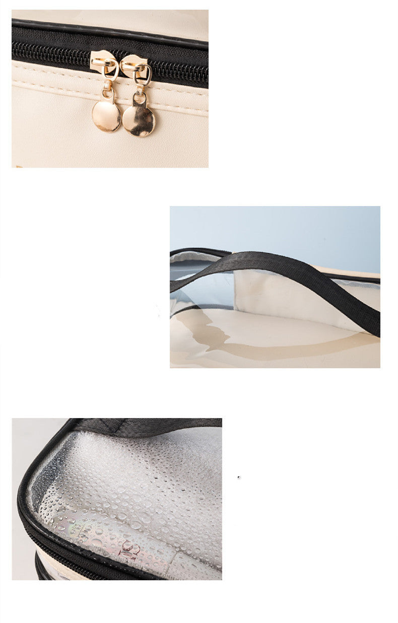 Double Layer Transparent Cosmetic Bag