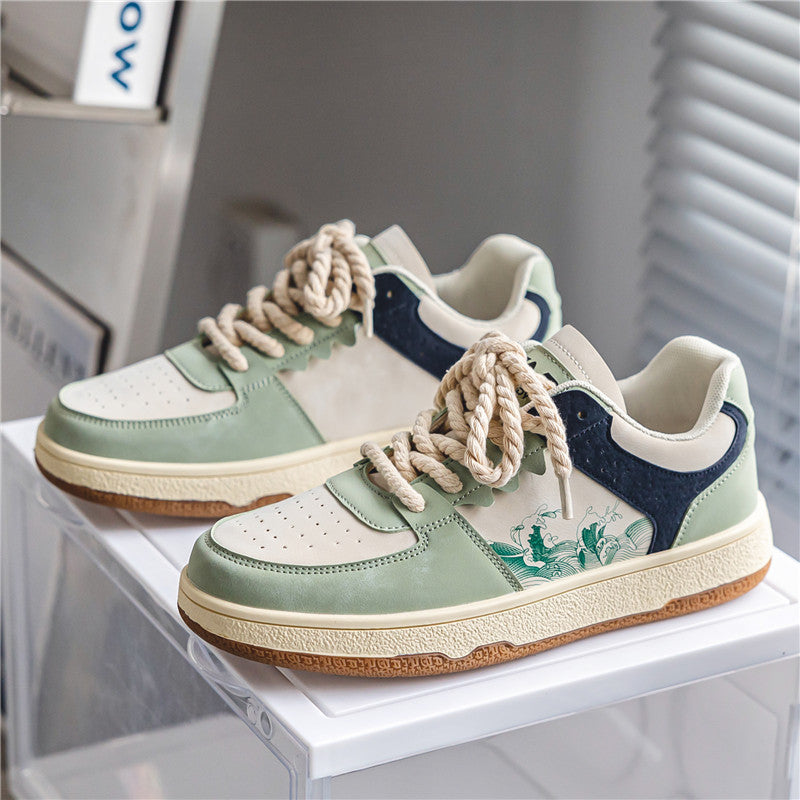 Lace-up Casual Comfortable Breathable Walking Flats Sneakers
