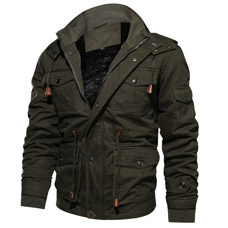 Men's Thermal Outerwear Military Style Jacket