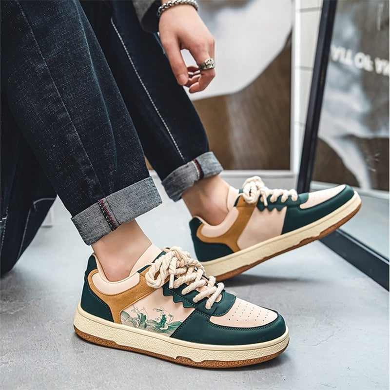 Lace-up Casual Comfortable Breathable Walking Flats Sneakers